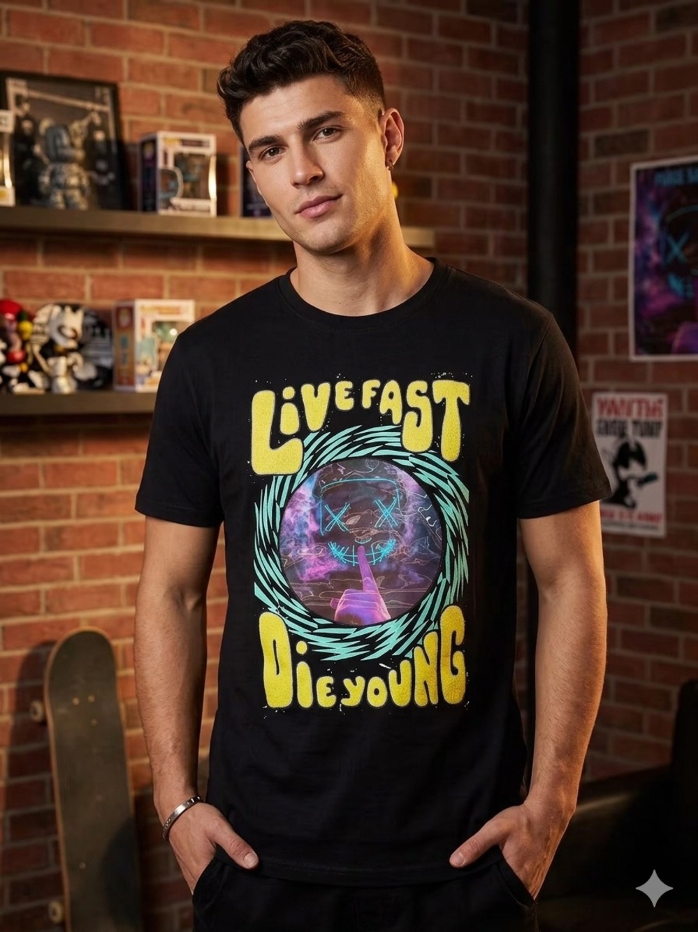 BKYS “Live Fast Die Young” Graphic Tee